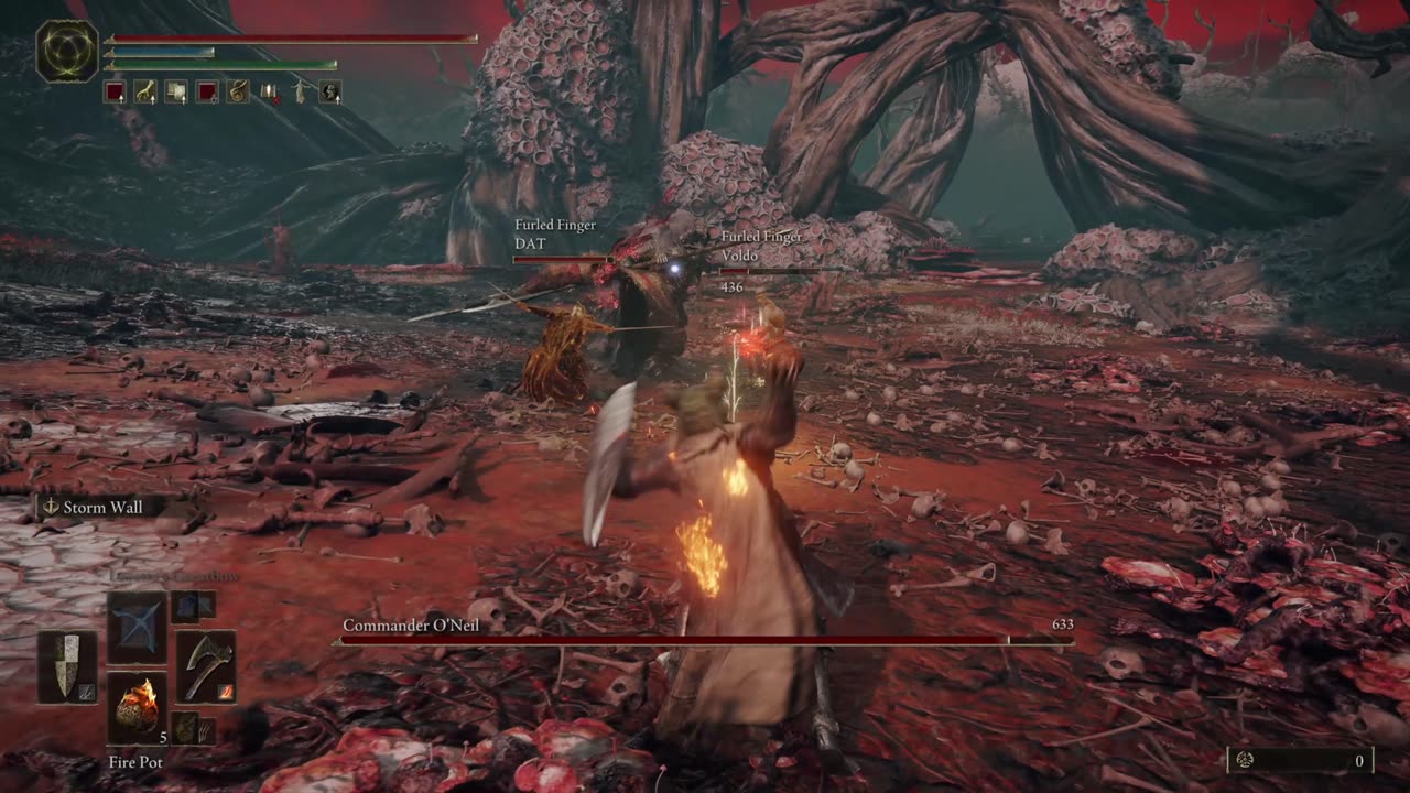 Elden Ring PC | Commander O'Neal boss fight co-op w/2 summoned players & an uninvited invader on NG