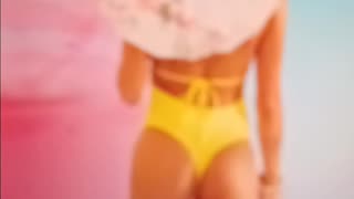 Cute little swimwear modeling