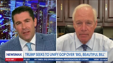 Senator Ron Johnson on Rob Schmitt Tonight, NewsMax 5.20.25