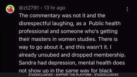 PRINCELLAS & THE BONOBOS DISRESPECTFUL COMMENT SECTION ON THE REMOVED SANDRA BLAND VIDEO