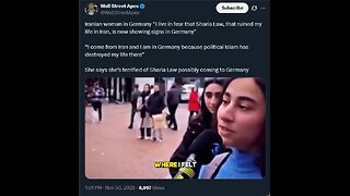 Iranian woman in Germany “I live in fear that Sharia Law, that ruined my life in Iran