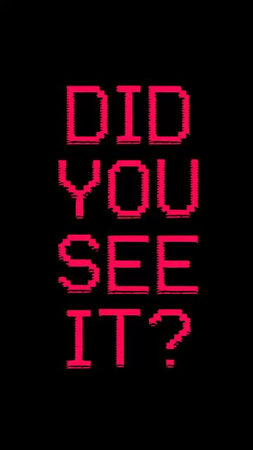 Did You See It? 👀