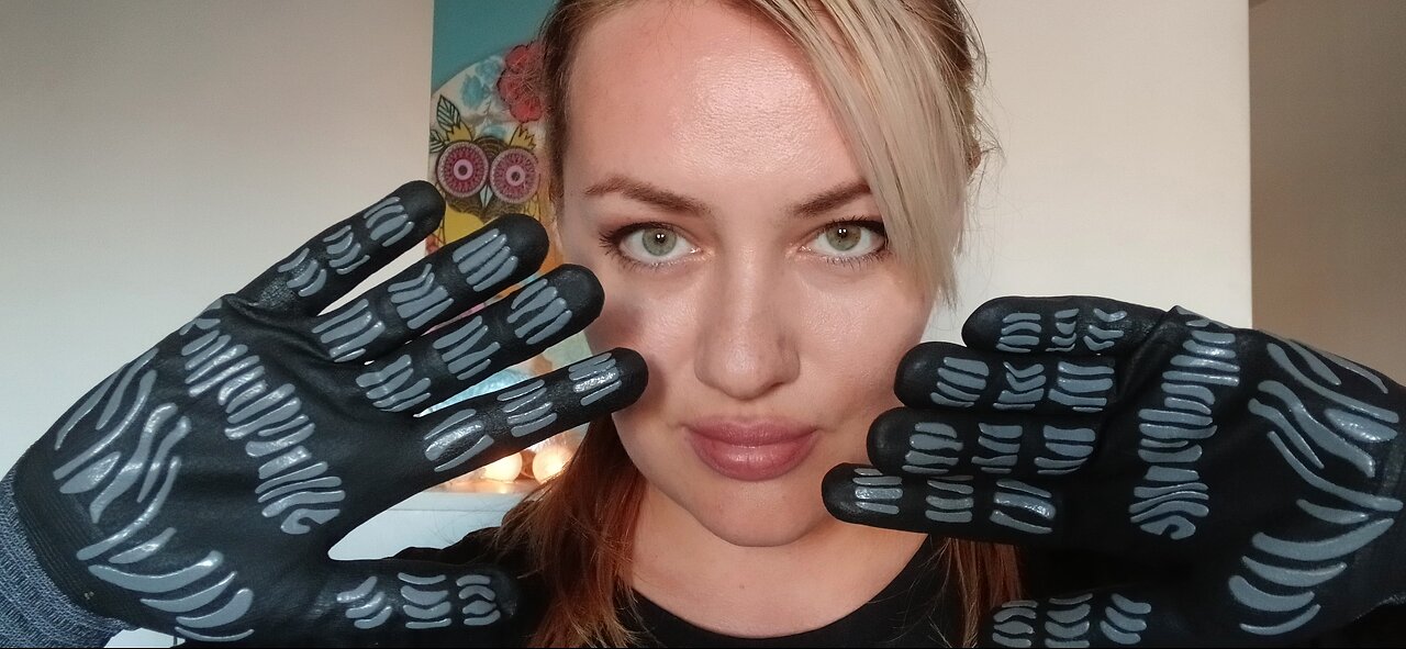 ASMR Face Massage with gloves