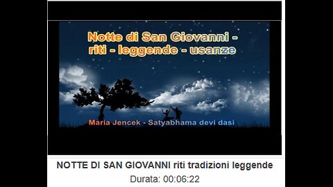 NOTTE DI SAN GIOVANNI riti tradizioni leggende