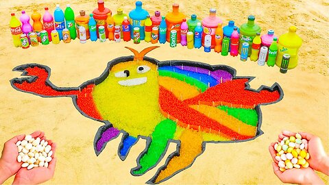 How to make Armen in Under the Boardwalk with Orbeez, Big Fanta, Coca Cola, Mentos and Popular Sodas
