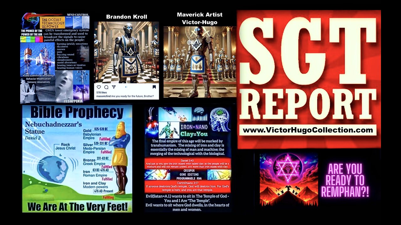Brandon Kroll VictorHugo SGT Report 5G Transhumanism Bible Prophecy Israel Gaza Nebuchadnezzar Trump