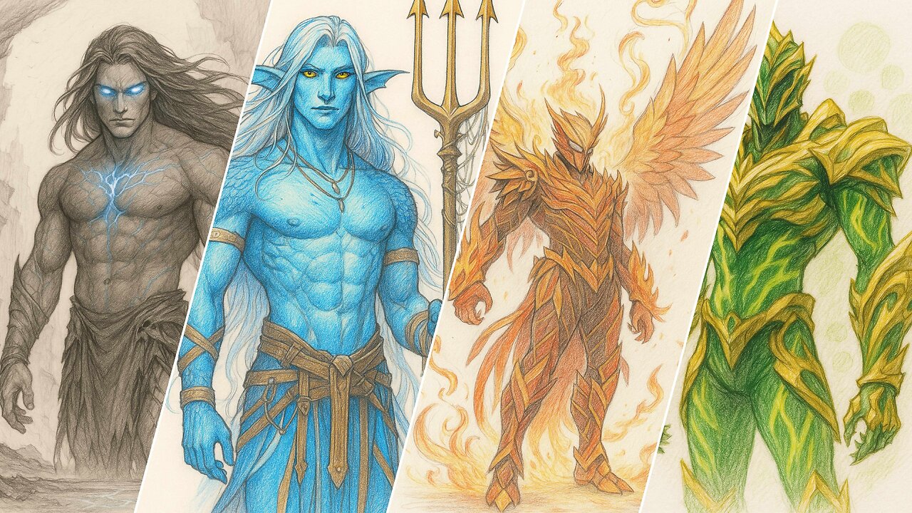 ✨ Sketch Mythological Characters Fast with Colored Pencils | Marvel & DC Fan Art