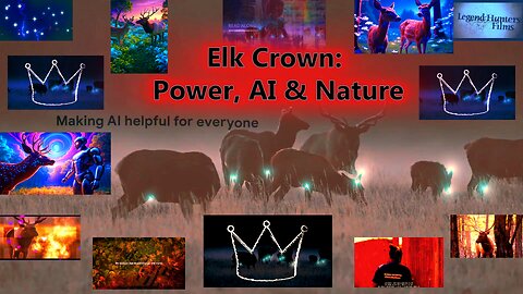 Elk Crown . Power, AI & Nature . Flashing lights