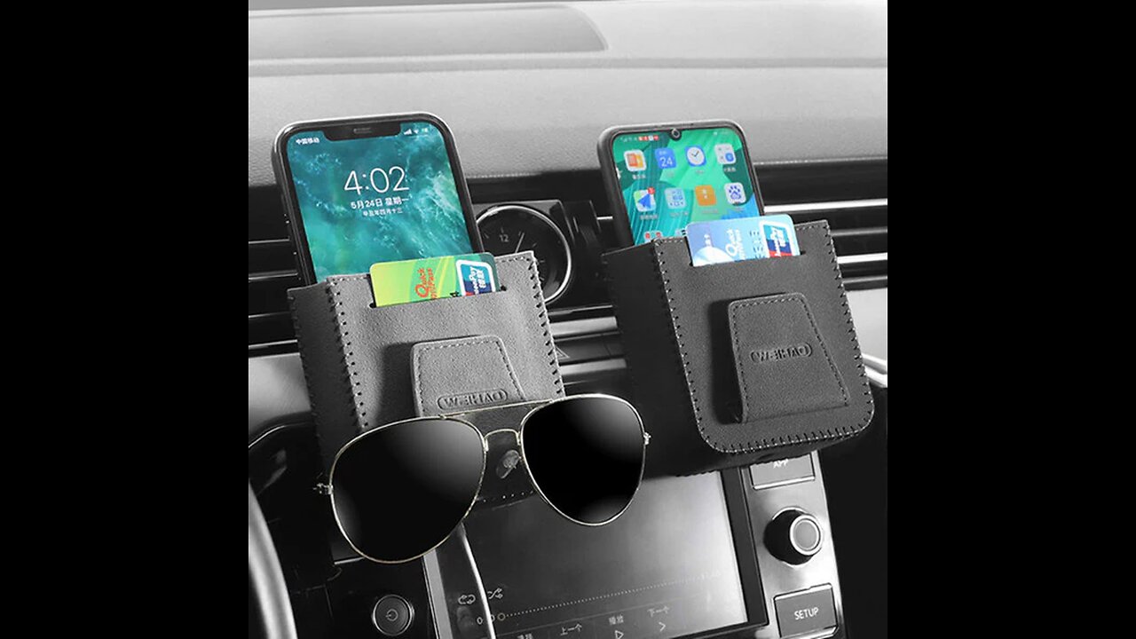 Multifunctional Storage Bag For Car Air Vents