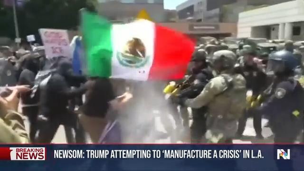 ⚠️BREAKING NEWS! ~ 1 hr ago - Trump orders in the National Guard to start a CIVIL WAR in LA!
