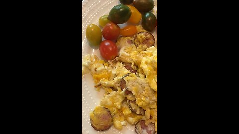 Egg and sausage