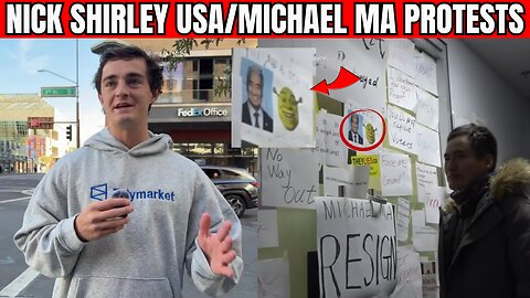 NICK SHIRLEY USA/MICHAEL MA PROTESTS + MERRY CHRISTMAS