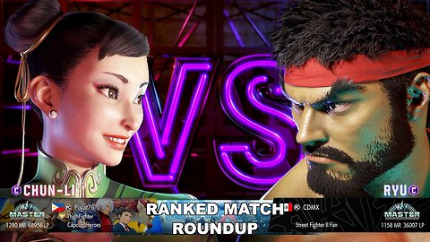 Kuya Kalbo SF6 Ranked Match Roundup. Chun Li Master Rank [Hori Fight Stick]