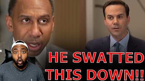 Stephen A Smith SWATS DOWN CBS Reporter Confronting Him On Facing Racism While Running For President