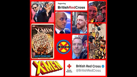 JAMES McAVOY ⭐ + MICHAEL FASSBENDER ⭐ signed X-men ❌ graphic novel donated to British Red Cross ❤❤️