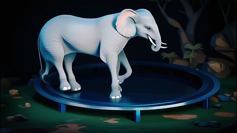 CCTV Camera : Caught Unicorn and Other Animals Jumping On The Trampoline