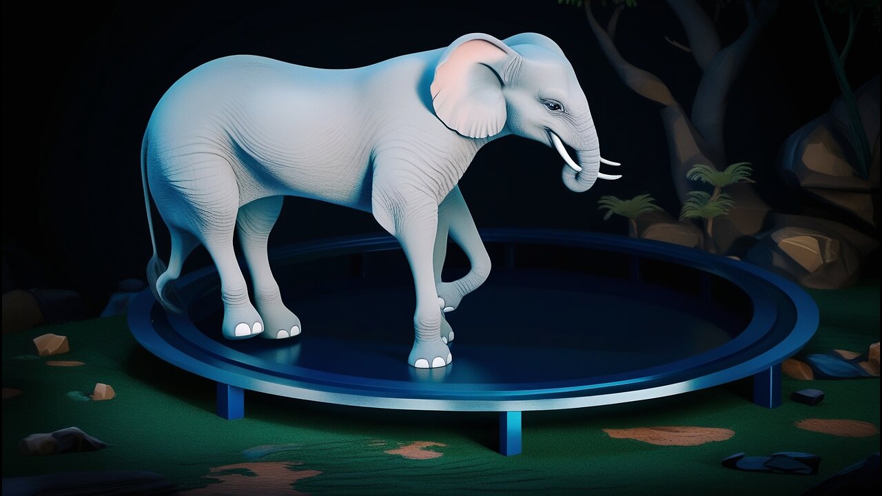 CCTV Camera : Caught Unicorn and Other Animals Jumping On The Trampoline