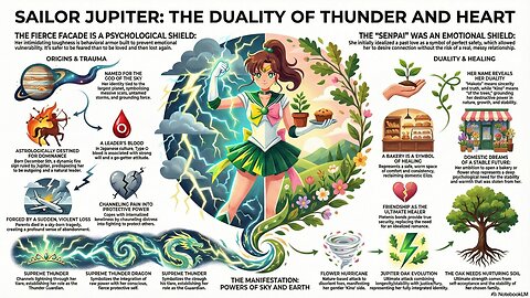 Sailor Jupiter's Stormy Strength, Vulnerability, And Grace
