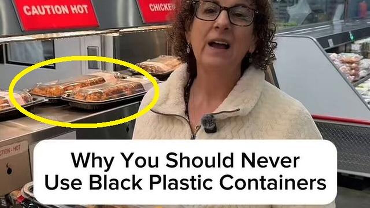 Never Eat Food out of Black Plastic Containers