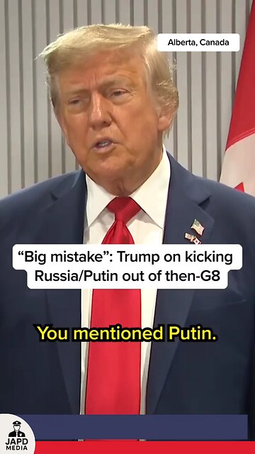 Trump says removing Russia from G8 was a big mistake, claims it could’ve prevented war with Ukraine.