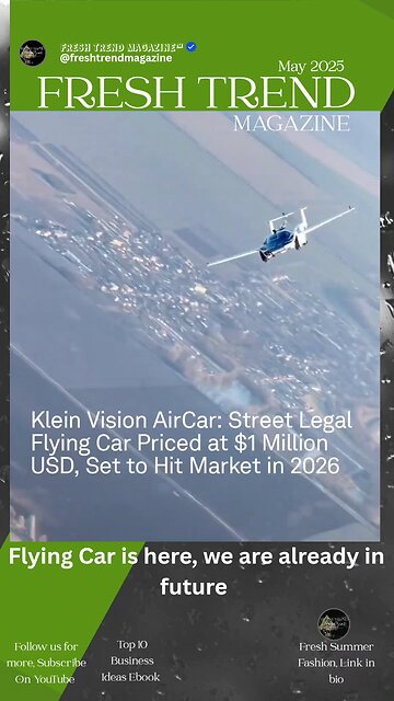 First flying car to be unvailed in 2026
