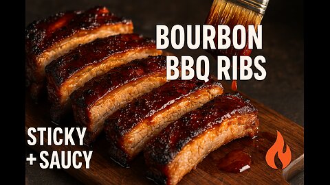 Bourbon BBQ Ribs 🥃🔥 Sticky, Smoky, Saucy Feast