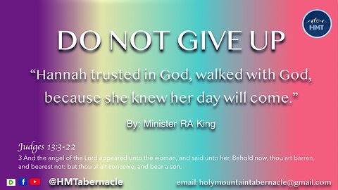 DO NOT GIVE UP