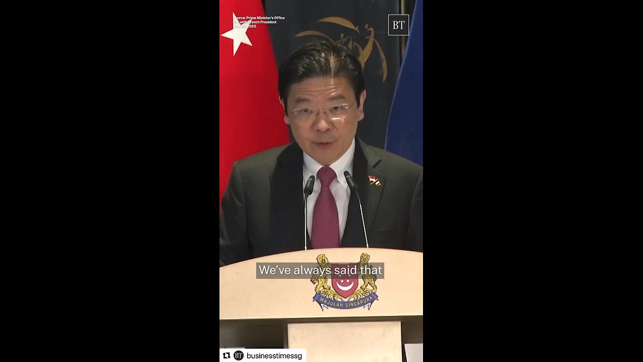 Singapore's Prime Minister talks about Israel.