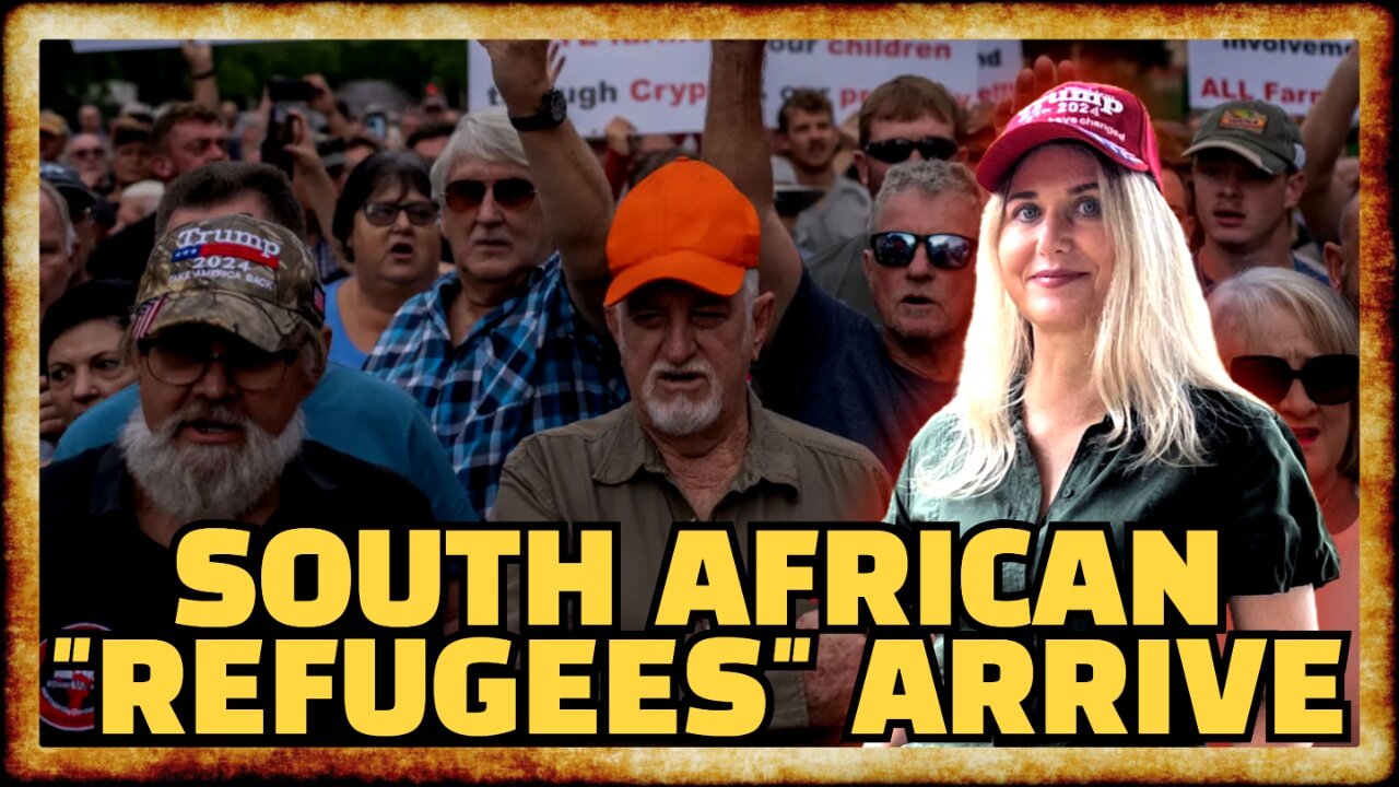 White South African "Refugees" Arriving on Chartered Jet