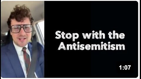 Stop with the Antisemitism