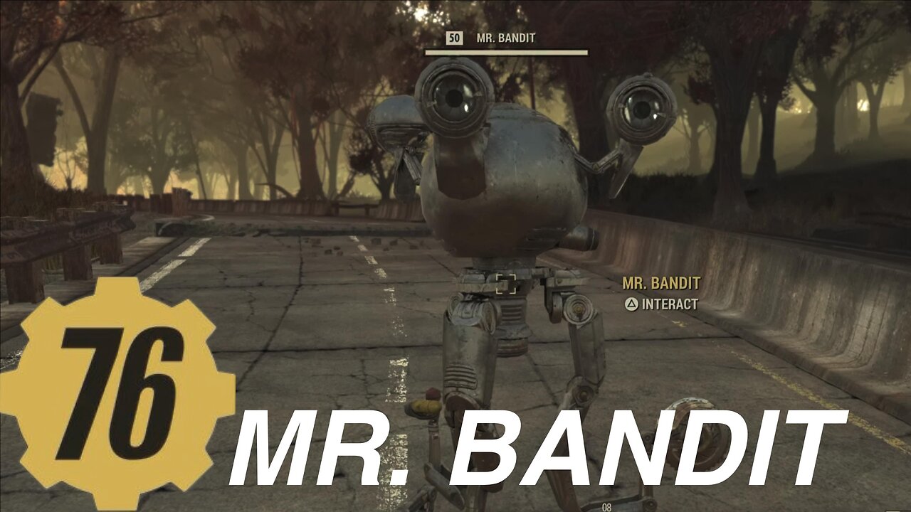 Fallout 76 random encounter robot Mr. bandit robbery