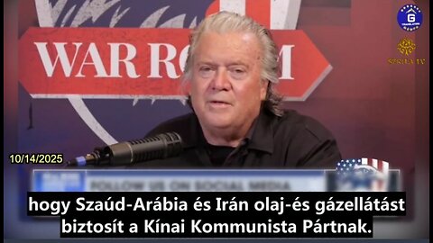 Bannon: Meg kell szakítani a Kínai Kommunista Párt energiaellátását a Közel-Keletről