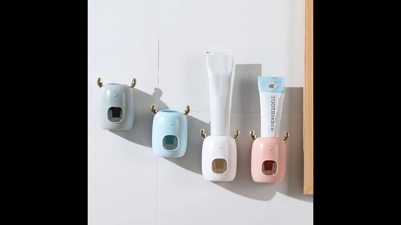 Automatic Toothpaste Dispenser, with Easy Installation & Adjustable Dispense Amount, for Adults Kids