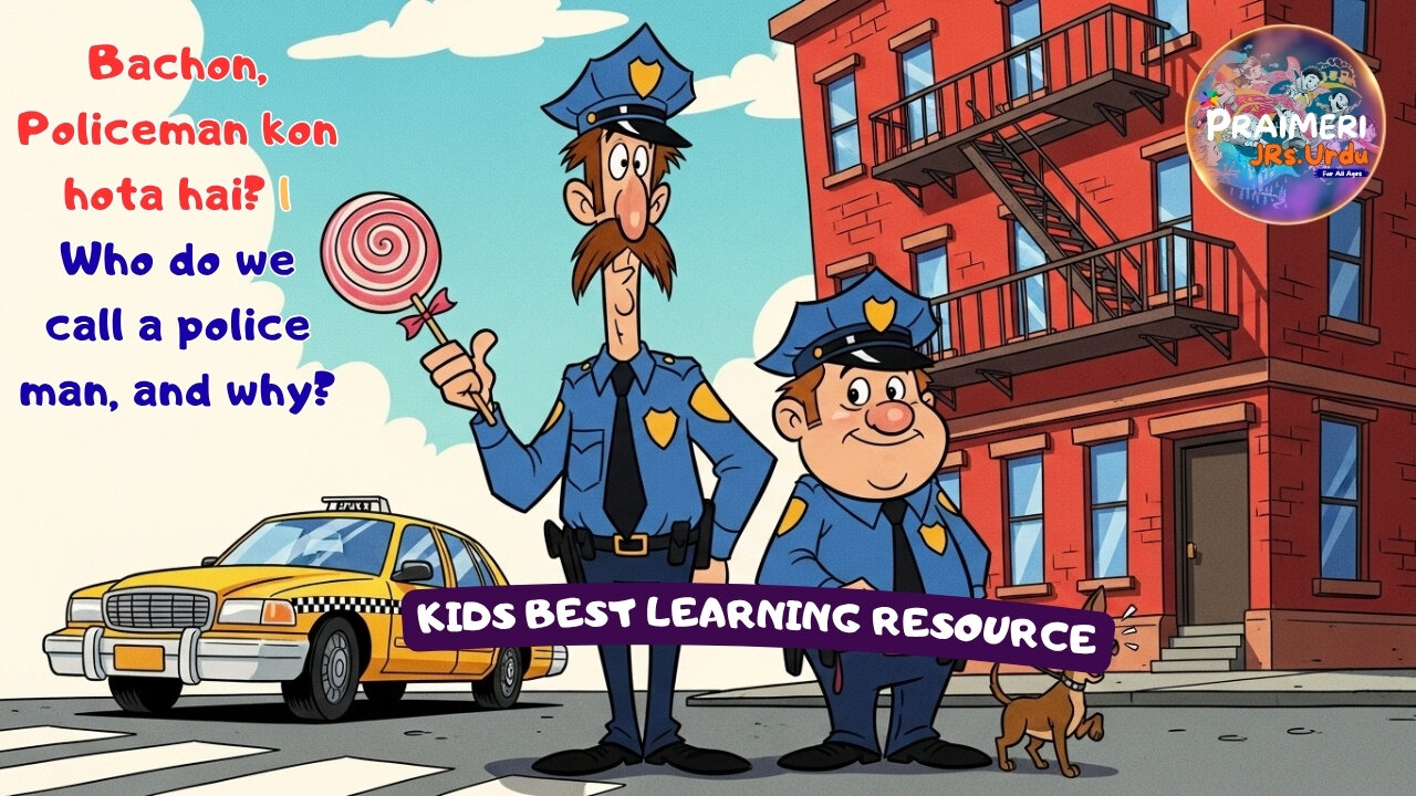 Bachon, Policeman kon hota hai? | Who do we call a police man, and why? | LET'S LEARN TOGETHER