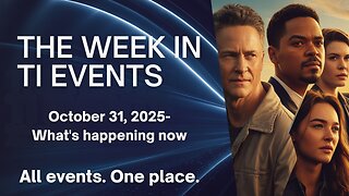 🎯 The Week in TI Events: October 31 – All the Key Targeted Individual Events, One Place