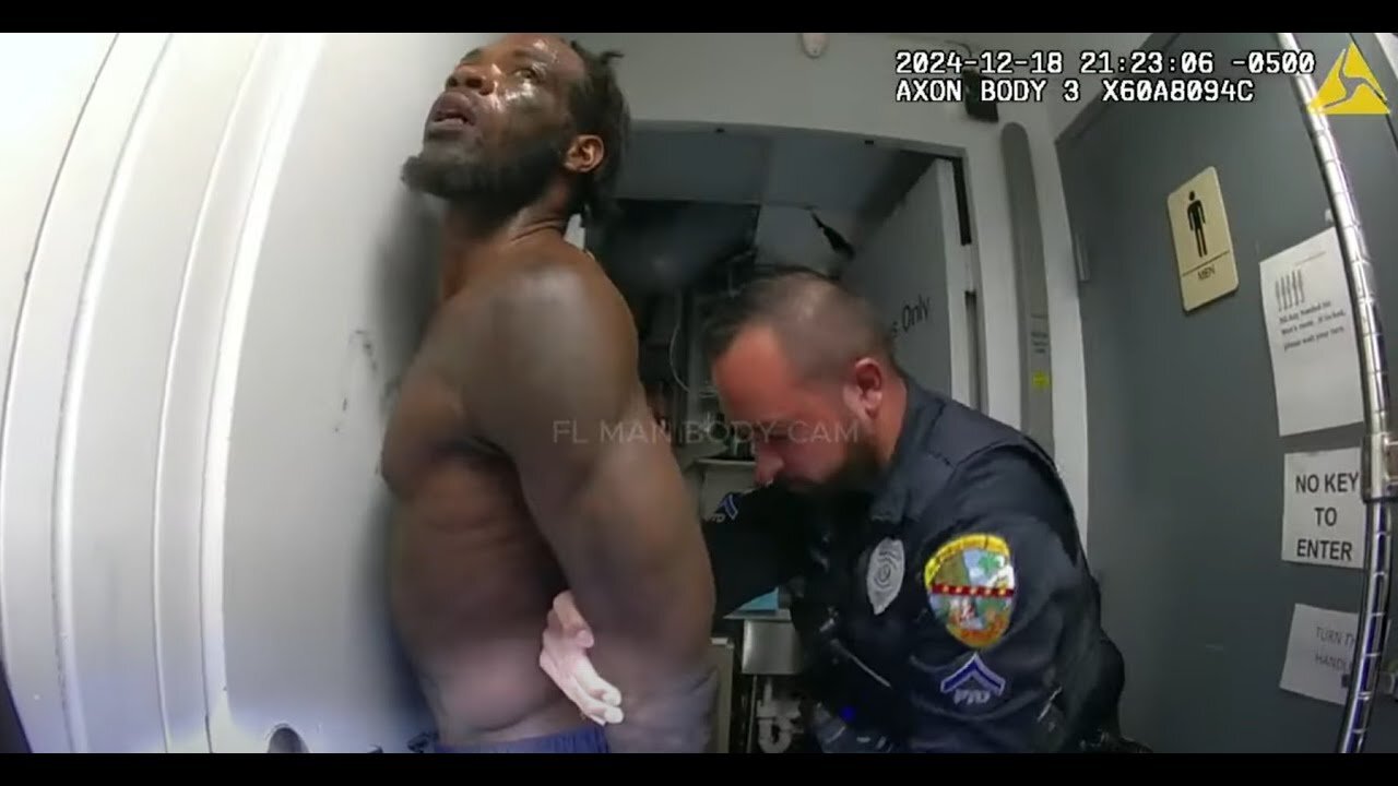 Florida Man caught in the ceiling