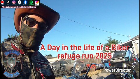 A Day in the life of a Biker refuge run 2025 #theoutlawpreacher