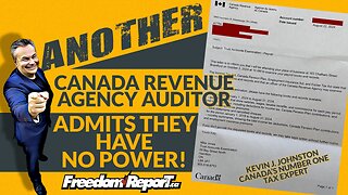 Another CRA Auditor Admits The CRA Has No Power and No Authourity - Kevin J Johnston