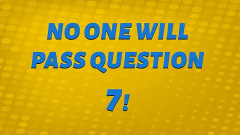 Will you succeed or fail like the rest in this Knowledge Quiz?
