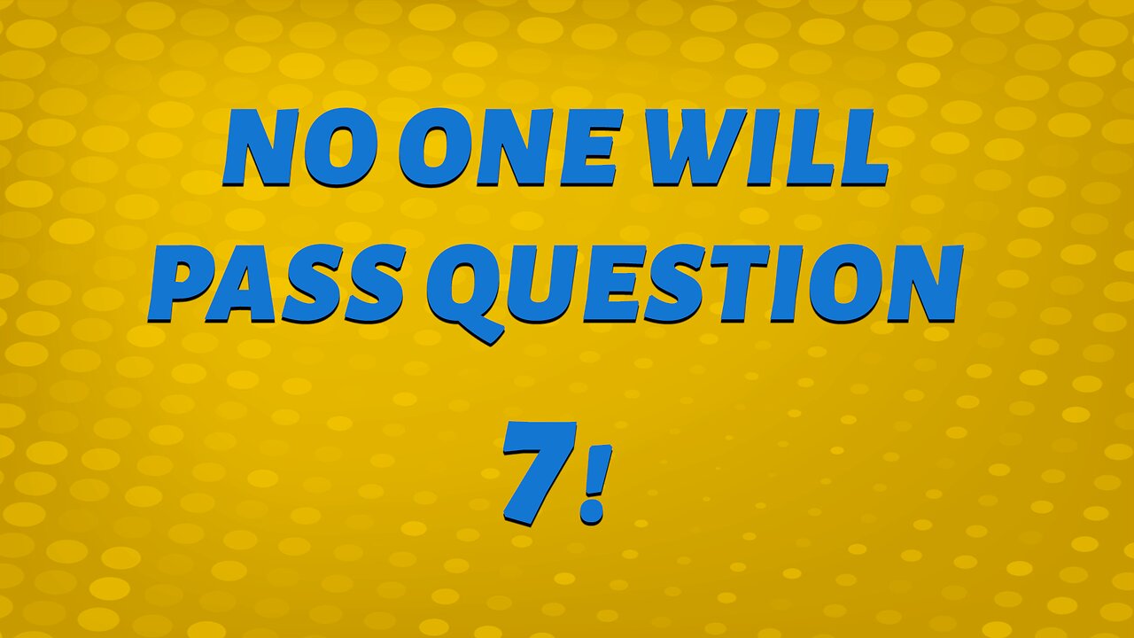 Will you succeed or fail like the rest in this Knowledge Quiz?