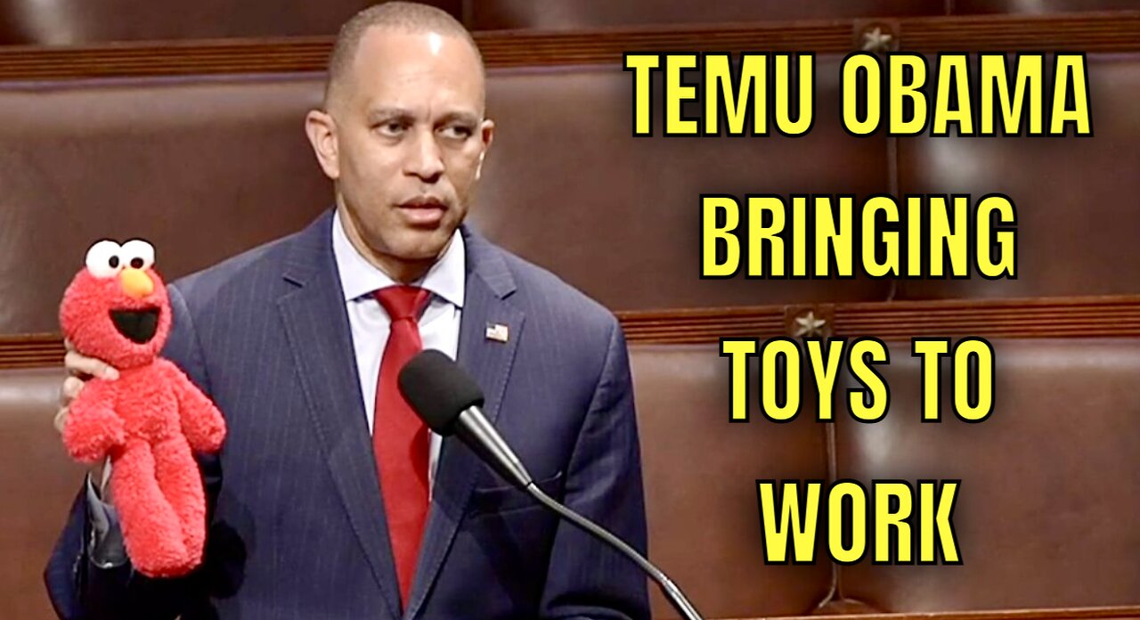 This is NOT AI…this actually Happened! Hakeem Jeffries brought his Elmo Doll to Work 🤦‍♂️