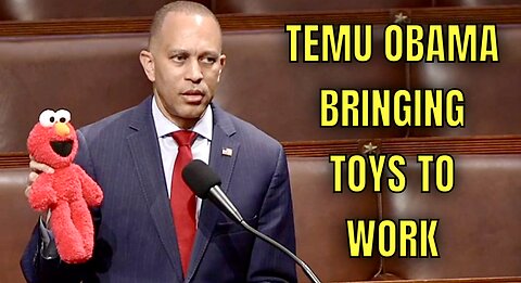This is NOT AI…this actually Happened! Hakeem Jeffries brought his Elmo Doll to Work 🤦‍♂️