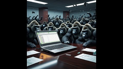 1 Lenovo Thinkpad vs 100 Gorillas (AI Song)