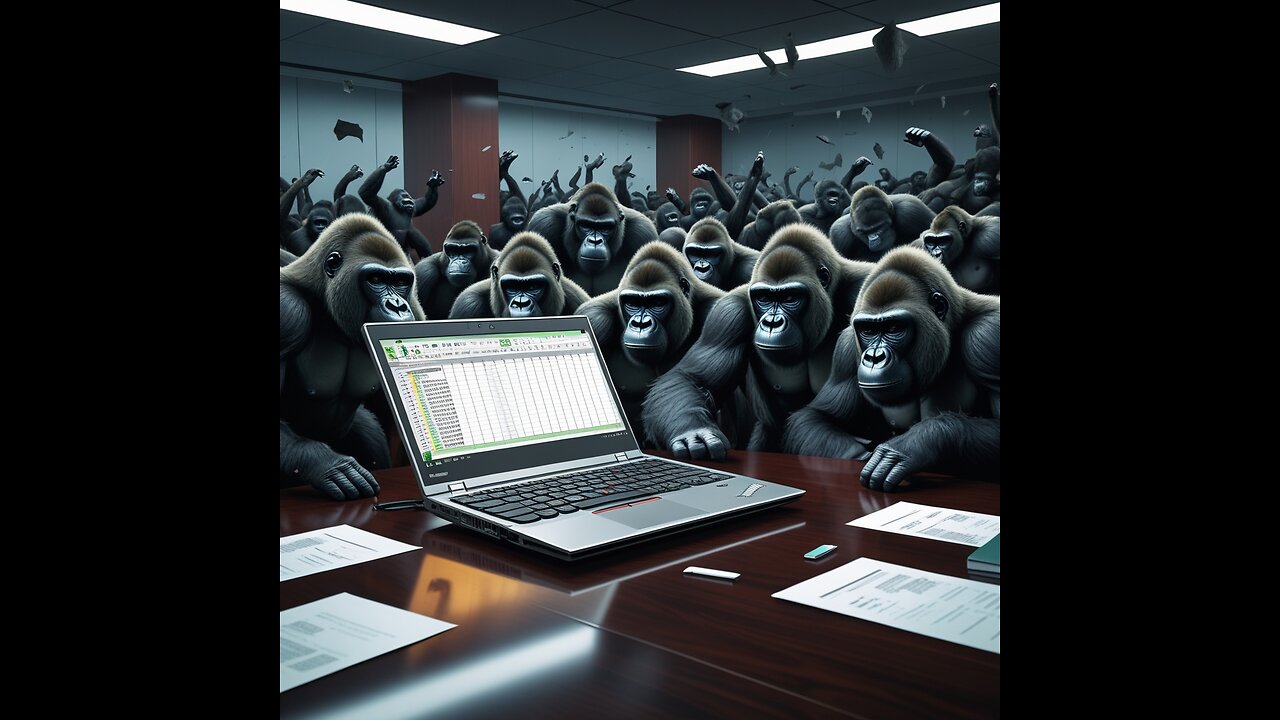 1 Lenovo Thinkpad vs 100 Gorillas (AI Song)