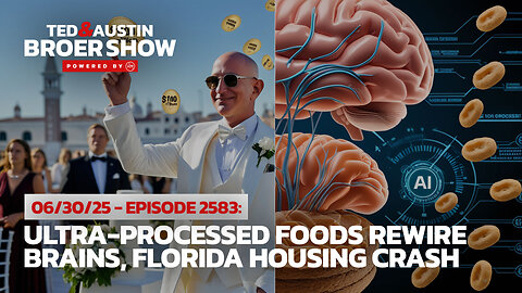 06/30/25 Bezos $100M Wedding: Ultra-Processed Foods Rewire Brains, Florida Housing Crash