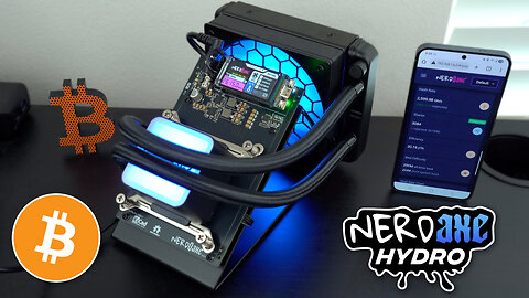 Water-Cooled Bitcoin Mining! NerdQAxe+ Hydro