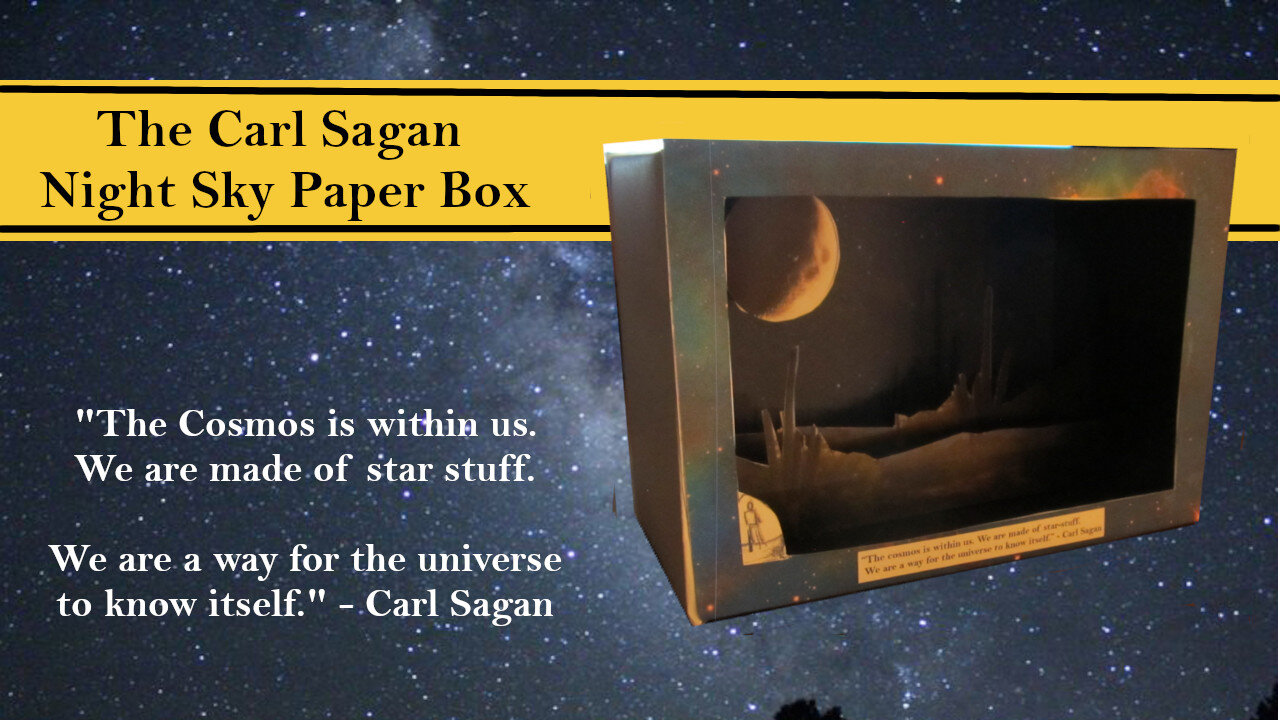Make this Carl Sagan Night Sky Paper scene box