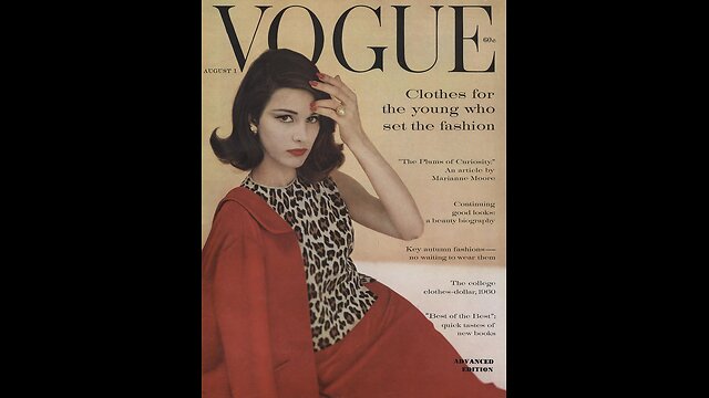 Vogue Magazine August 1960 ASMR #chill #relax