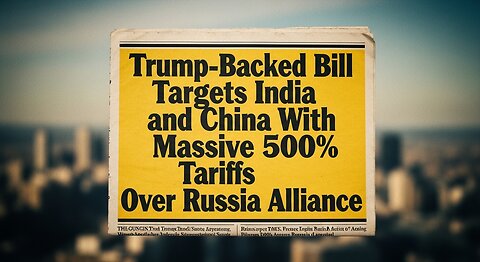 Trump-Backed Bill Targets India and China With Massive 500% Tariffs Over Russia Alliance