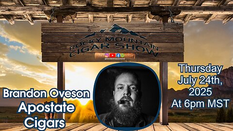 Episode 172: Brandon Oveson , Apostate Cigars, on the show this week.